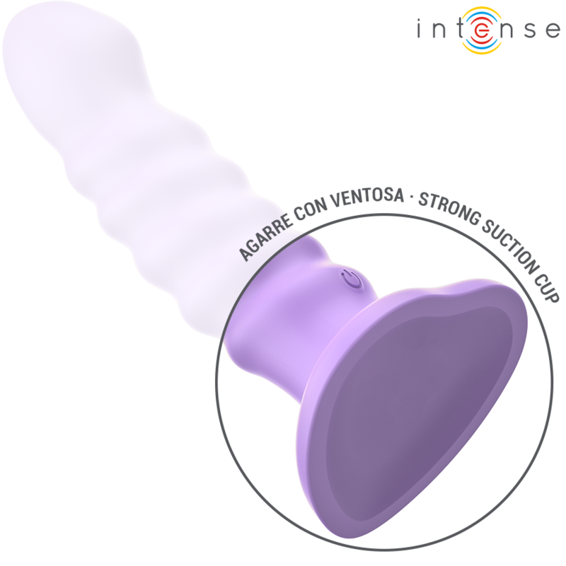 INTENSE - BRENDA VIBRATOR GRÖSSE M SPIRALENDESIGN 10 VIBRATIONEN LILA FERNBEDIENUNG – Bild 4
