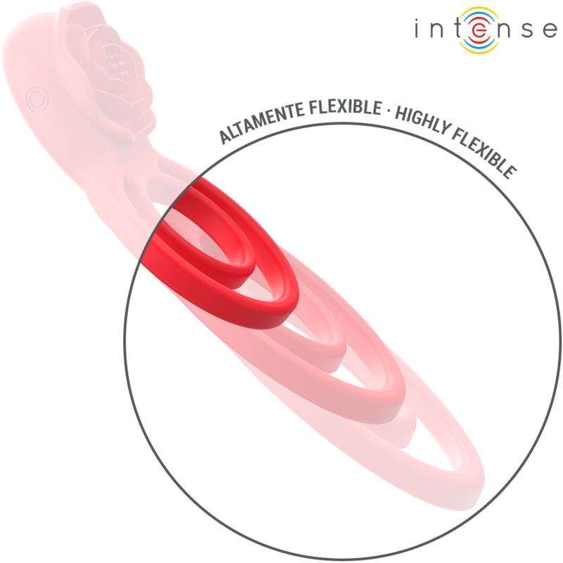 INTENSE - GAIL STIMULATOR ROSE 10 VIBRATIONEN ROT FERNBEDIENUNG – Bild 4