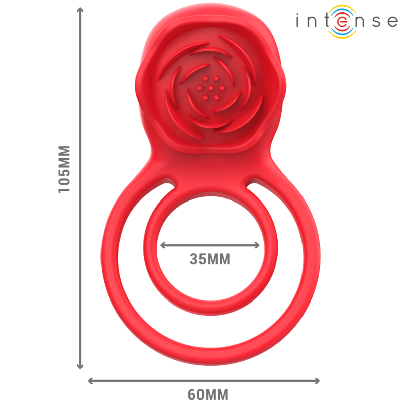 INTENSE - GAIL STIMULATOR ROSE 10 VIBRATIONEN ROT FERNBEDIENUNG – Bild 6