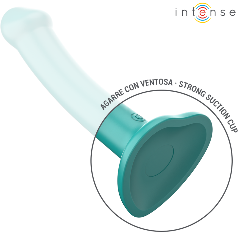 INTENSE - KATIE VIBRATOR MIT SAUGNÄPFEN 10 VIBRATIONEN BLAU FERNBEDIENUNG – Bild 4