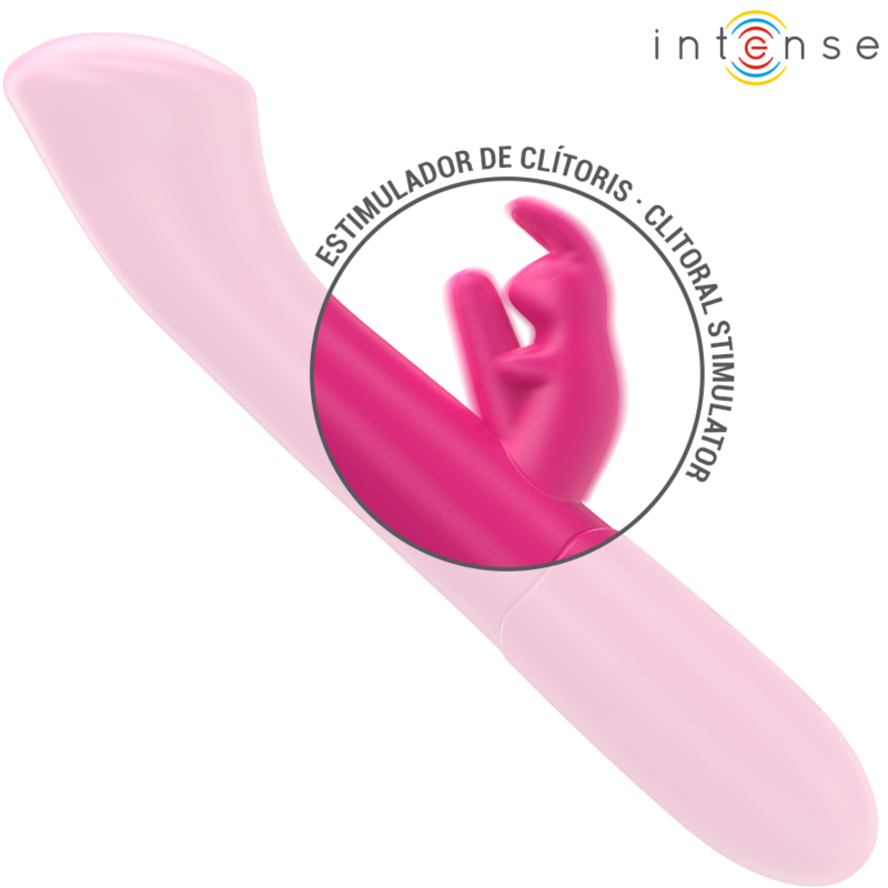 INTENSE - JULIETA RABBIT VIBRATOR 18,6 CM 10 VIBRATIONEN ROSA – Bild 5
