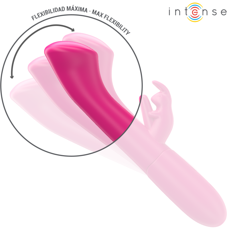 INTENSE - JULIETA RABBIT VIBRATOR 18,6 CM 10 VIBRATIONEN ROSA – Bild 6