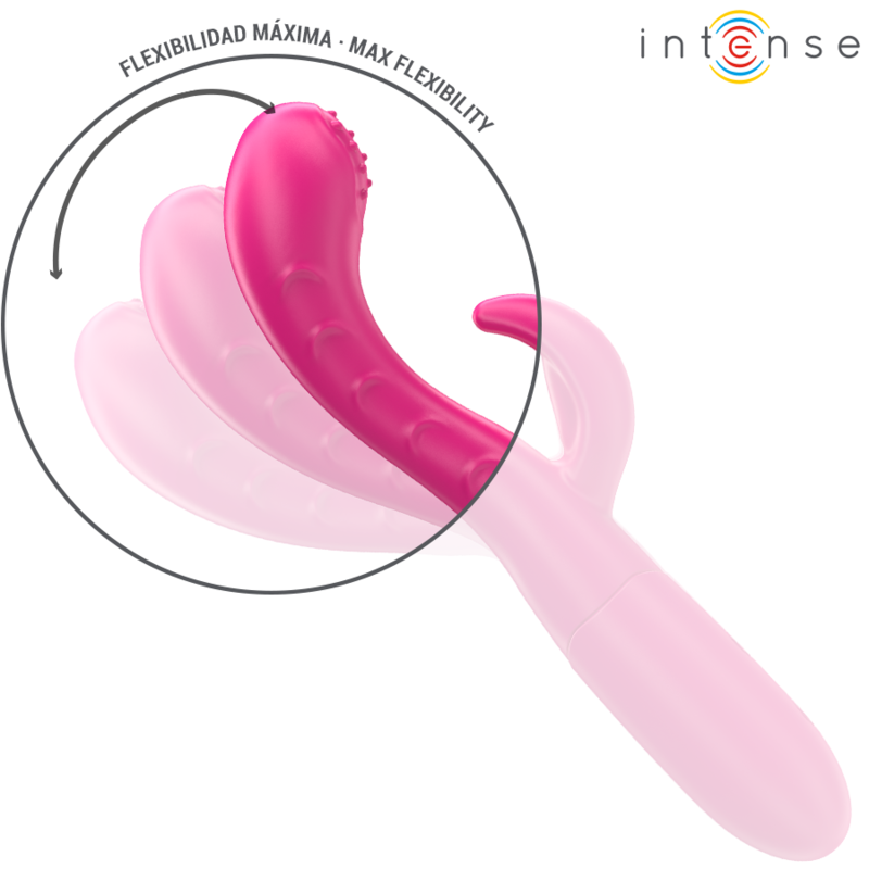 INTENSE - AMARA VIBRATOR MIT STIMULIERENDER ZUNGE 10 VIBRATIONEN ROSA – Bild 6