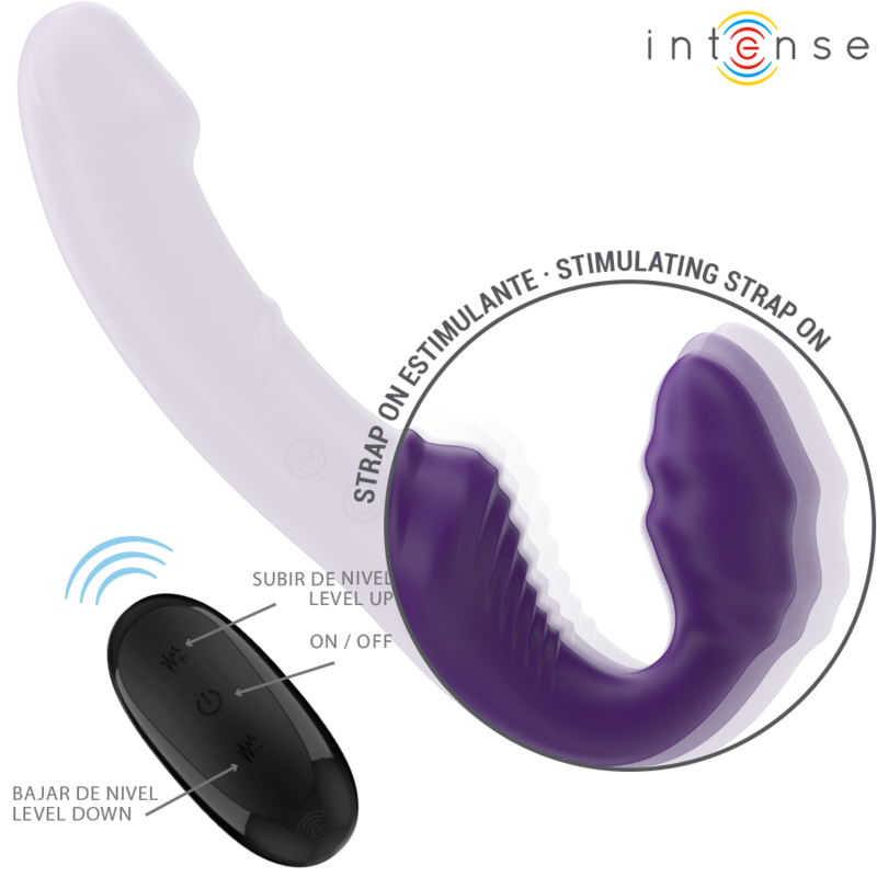 INTENSE - JILL DOPPELVIBRATOR 20 CM LILA FERNBEDIENUNG – Bild 3