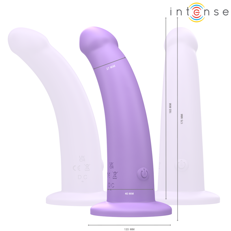 INTENSE - EDDIE VIBRATOR 17,5 CM 10 VIBRATIONEN LILA FERNBEDIENUNG – Bild 3