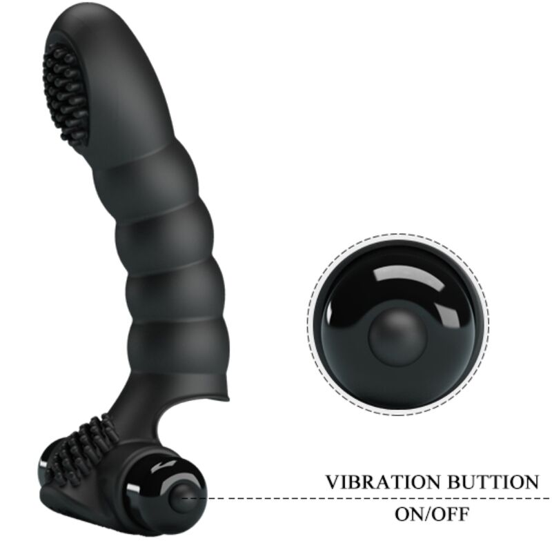 PRETTY LOVE - ALEXANDER FINGERVIBRATOR 10 VIBRATIONEN SCHWARZ – Bild 6