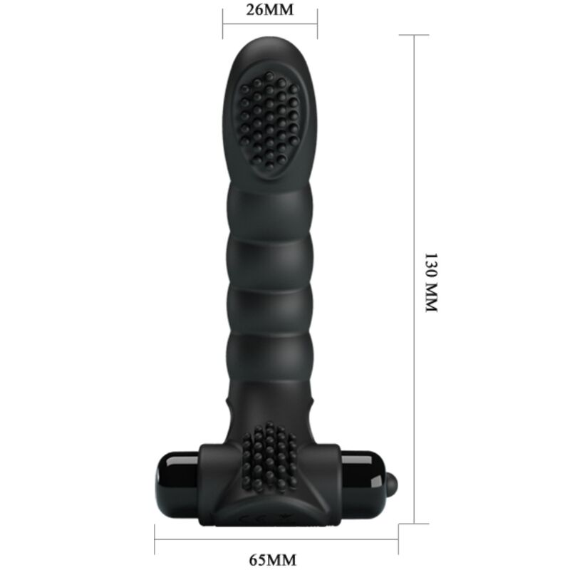 PRETTY LOVE - ALEXANDER FINGERVIBRATOR 10 VIBRATIONEN SCHWARZ – Bild 5