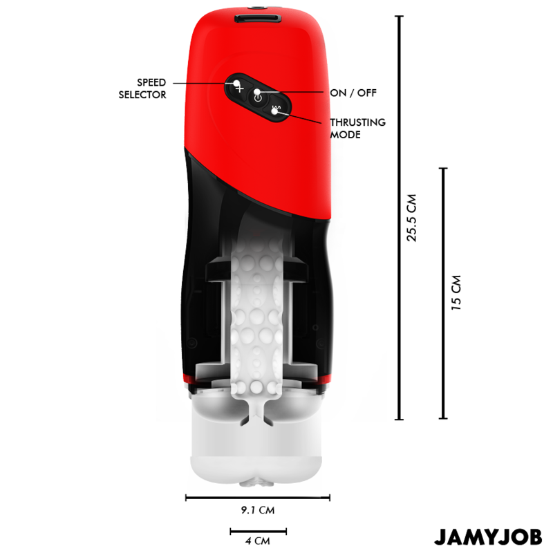 JAMYJOB - XPEED AUTOMATISCHER VAGINA-MASTURBATOR, 5 STOSSMODI UND SOUNDEFFEKT – Bild 4