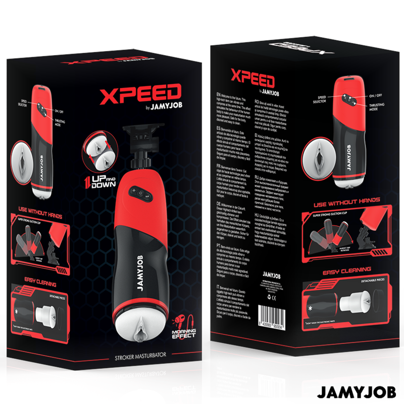 JAMYJOB - XPEED AUTOMATISCHER VAGINA-MASTURBATOR, 5 STOSSMODI UND SOUNDEFFEKT – Bild 7