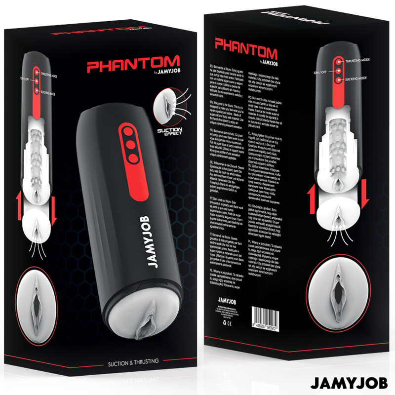 JAMYJOB - PHANTOM AUTOMATISCHER VAGINA-MASTURBATOR 5 SAUG- UND STOSSMODI – Bild 6