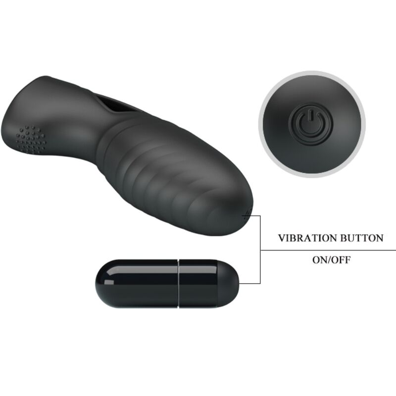 PRETTY LOVE - ALAN SILIKON-FINGERVIBRATOR SCHWARZ – Bild 6