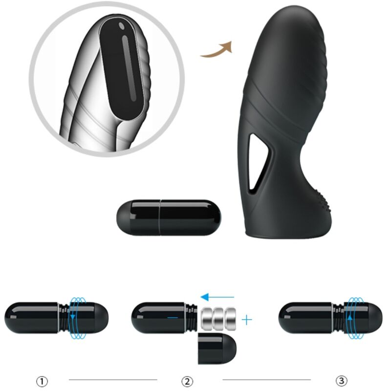 PRETTY LOVE - ALAN SILIKON-FINGERVIBRATOR SCHWARZ – Bild 8