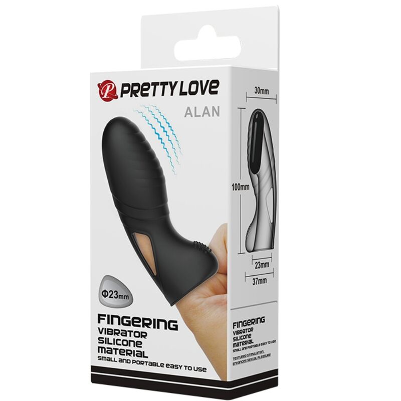 PRETTY LOVE - ALAN SILIKON-FINGERVIBRATOR SCHWARZ – Bild 9