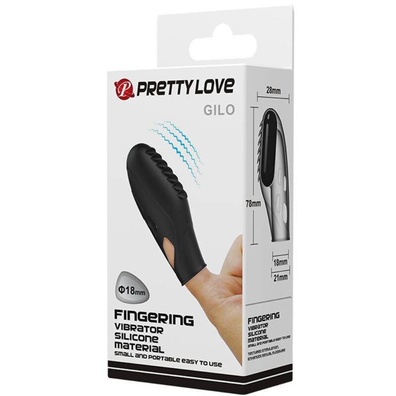 PRETTY LOVE - GILO SILIKON-FINGERVIBRATOR SCHWARZ – Bild 4