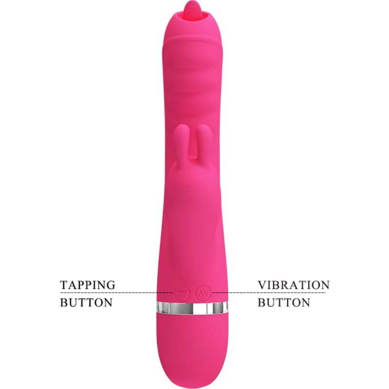 PRETTY LOVE - PHOENIX MULTIFUNKTIONS-KANINCHENVIBRATOR ROSA – Bild 3
