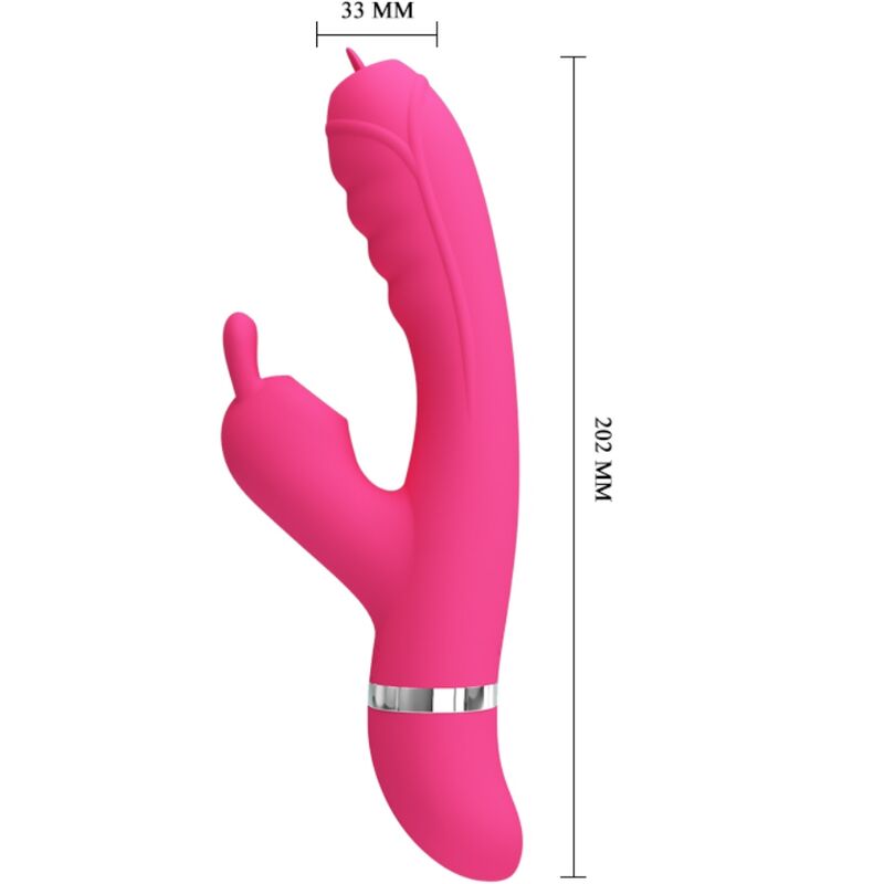PRETTY LOVE - PHOENIX MULTIFUNKTIONS-KANINCHENVIBRATOR ROSA – Bild 4
