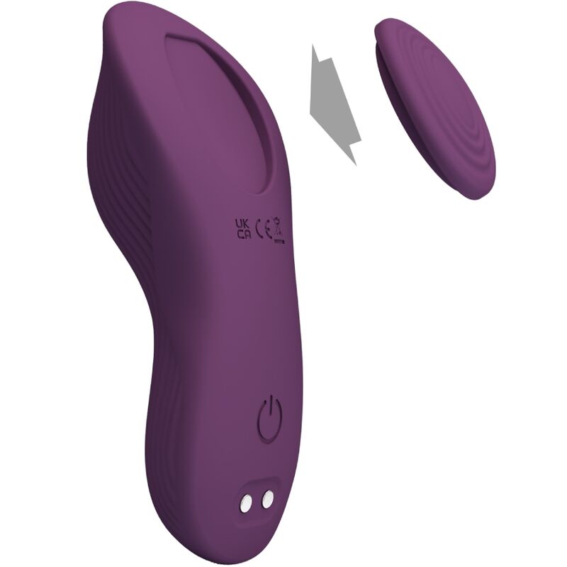 PRETTY LOVE - MANE LAY ON CLITORIS MASSAGER 10 VIBRATIONEN FERNBEDIENUNG LILA – Bild 4