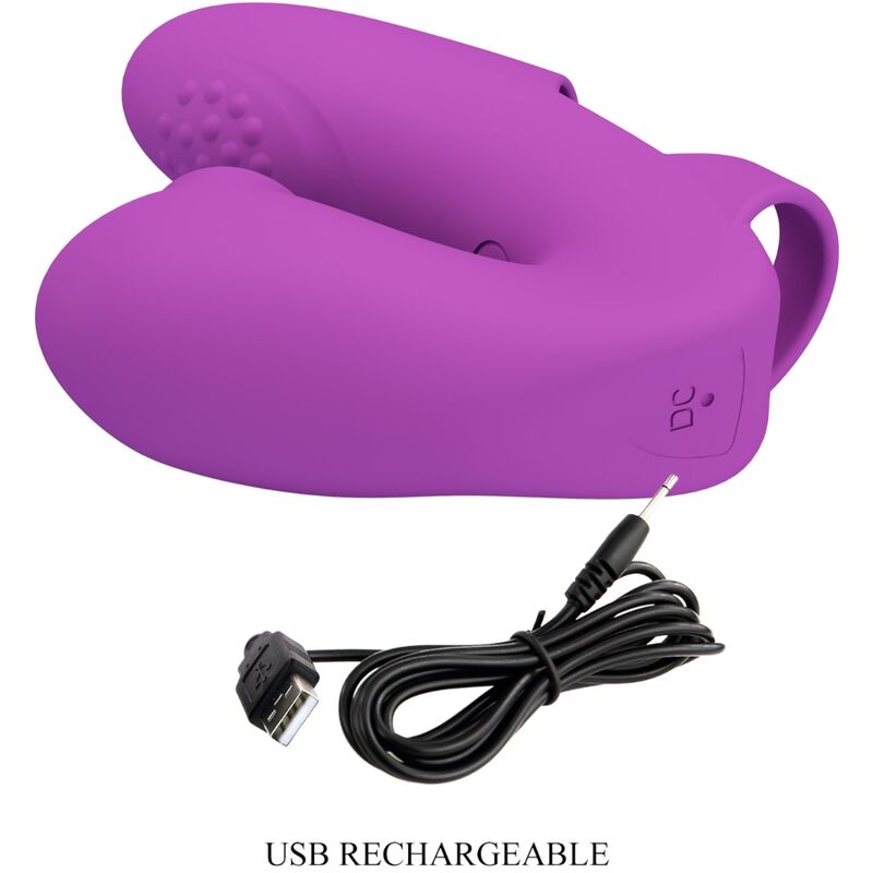 PRETTY LOVE - ATHENA FINGERVIBRATOR MIT KLITORISSTIMULATOR LILA – Bild 3
