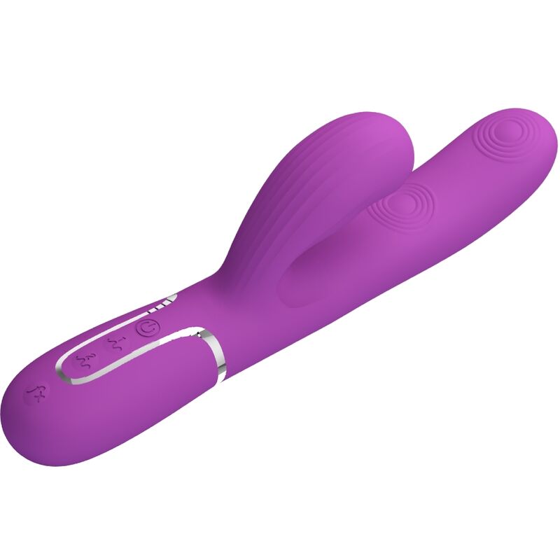 PRETTY LOVE - PERLITA 3 IN 1 MULTIFUNKTIONS-RABBIT-VIBRATOR LILA – Bild 3