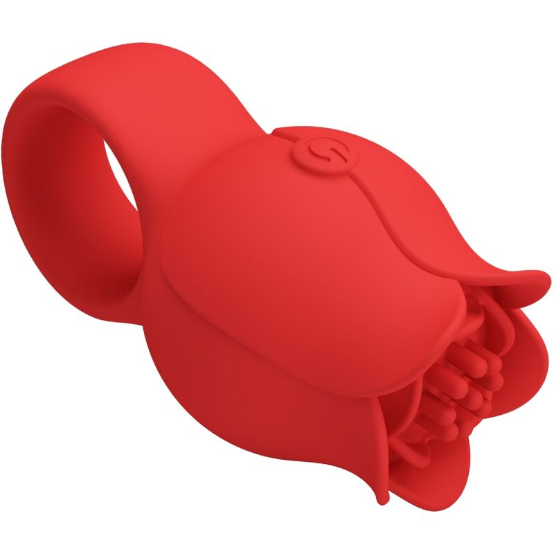 PRETTY LOVE - JAE ROSE FÖRMIGER FINGERVIBRATOR 10 VIBRATIONEN ROT – Bild 4
