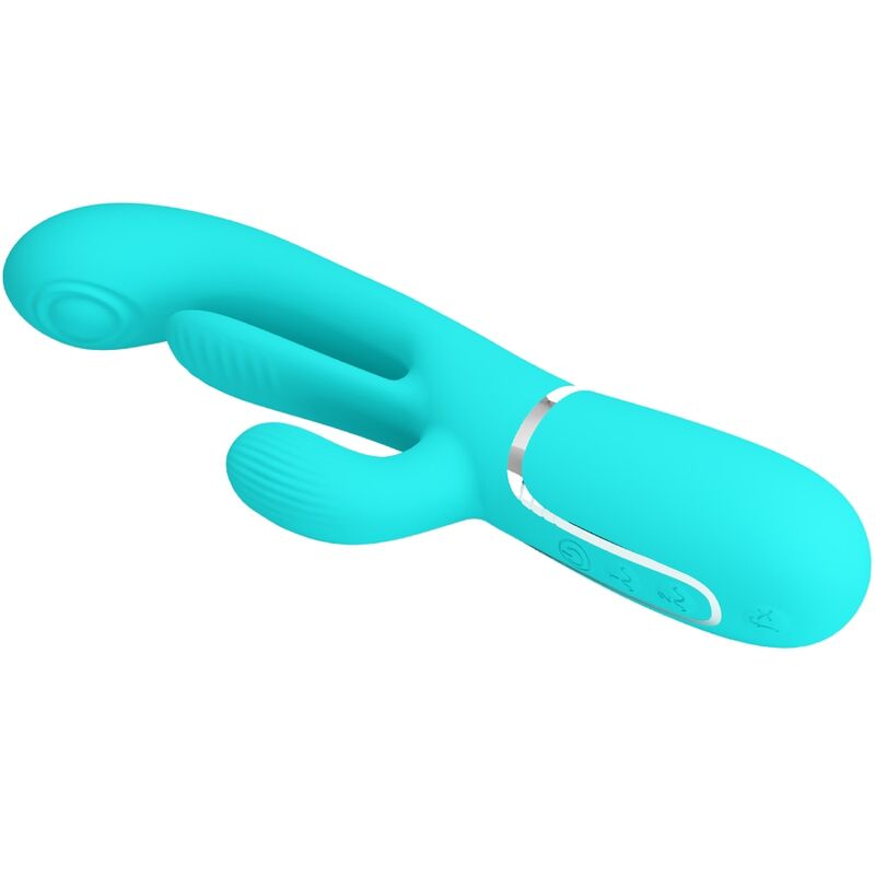 PRETTY LOVE - SHANIA TRIPLE RABBIT MULTIFUNKTIONSVIBRATOR 3 IN 1 BLAU – Bild 3