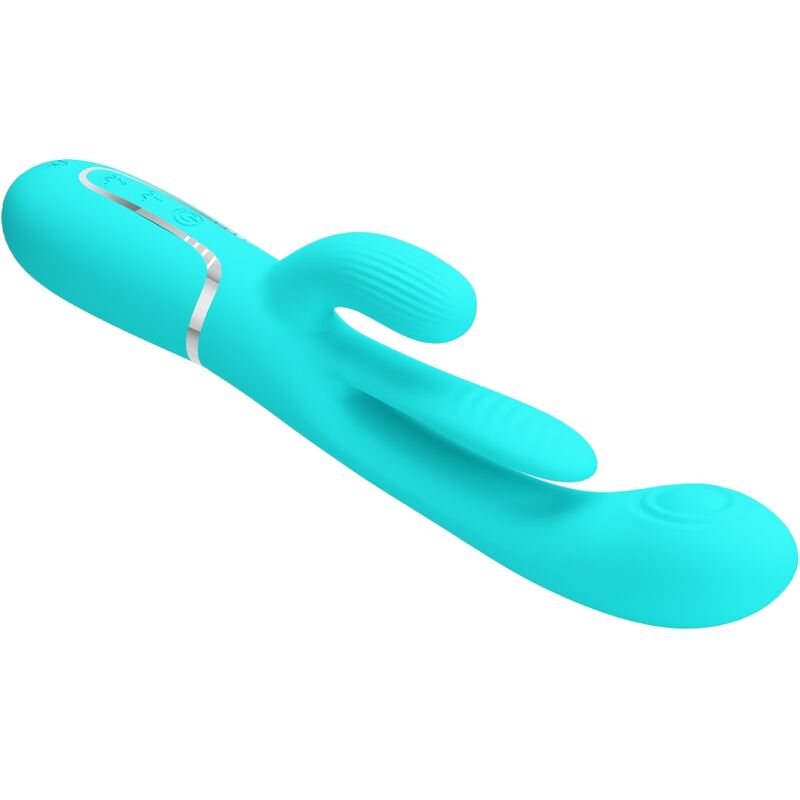 PRETTY LOVE - SHANIA TRIPLE RABBIT MULTIFUNKTIONSVIBRATOR 3 IN 1 BLAU – Bild 4