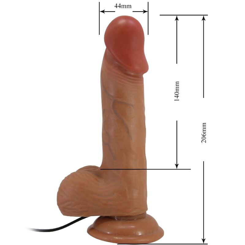 BAILE - CATOBLEPAS REALISTISCHER VIBRATOR 20,6 CM FLESH FERNBEDIENUNG – Bild 6