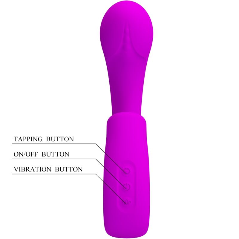 PRETTY LOVE - SIBEL SIBEL G-SPOT VIBRATOR + KLITORIS-STIMULATOR 10 VIBRATIONEN LILA – Bild 3