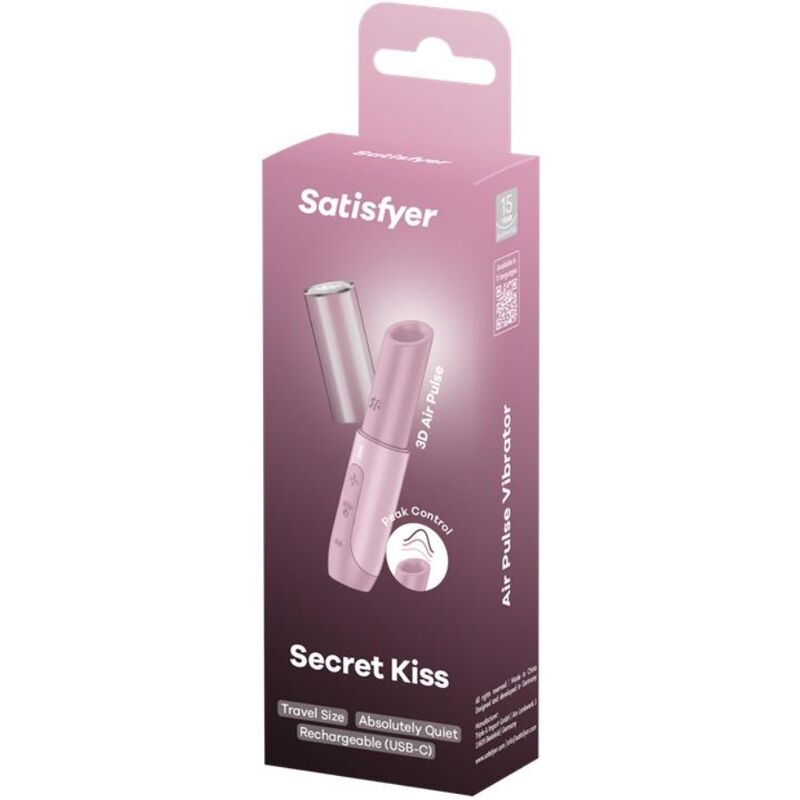 SATISFYER - SECRET KISS WAVE KLITORIS-STIMULATOR ROSA – Bild 3