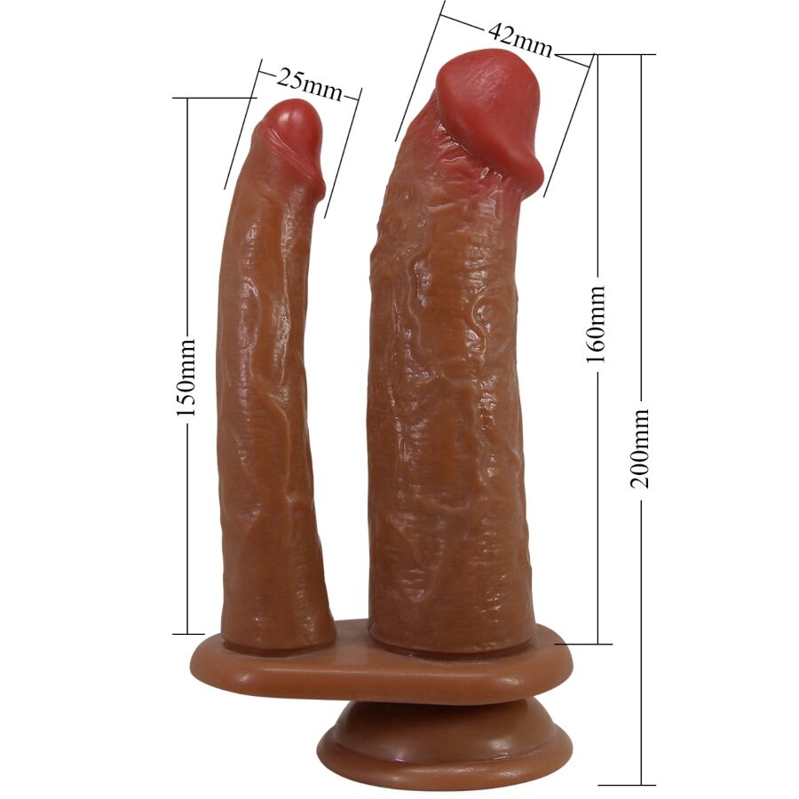 PRETTY LOVE - GORAN DOPPELDILDO REALISTISCHER NATÜRLICHER MULATO – Bild 6