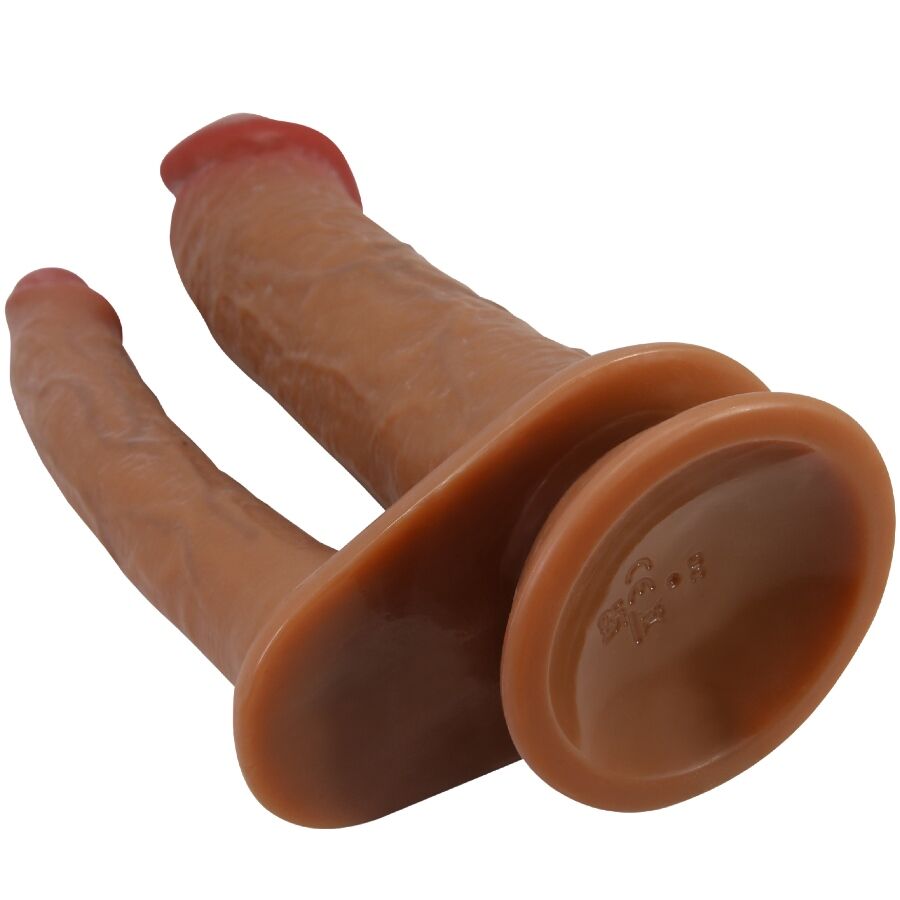 PRETTY LOVE - HULBERT DOPPELTER REALISTISCHER DILDO MIT VIBRATION MULATO – Bild 5