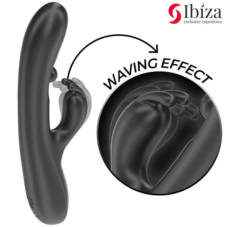 IBIZA - LEISTUNGSSTARKER RABBIT-VIBRATOR MIT MASSAGE-ROLLENPERLE – Bild 5