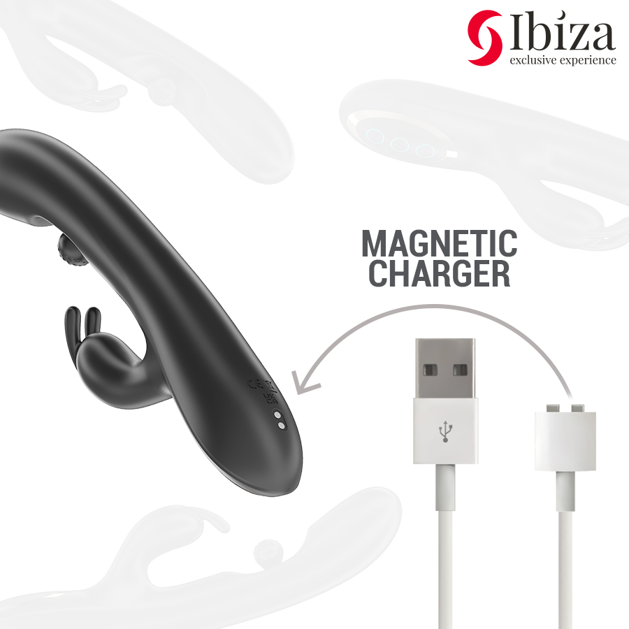 IBIZA - LEISTUNGSSTARKER RABBIT-VIBRATOR MIT MASSAGE-ROLLENPERLE – Bild 6