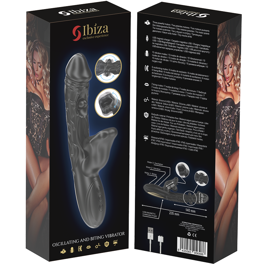IBIZA - VIBRATOR UND KLITORIS-STIMULATOR MIT BEISS- UND ROTATIONSEFFEKT – Bild 6
