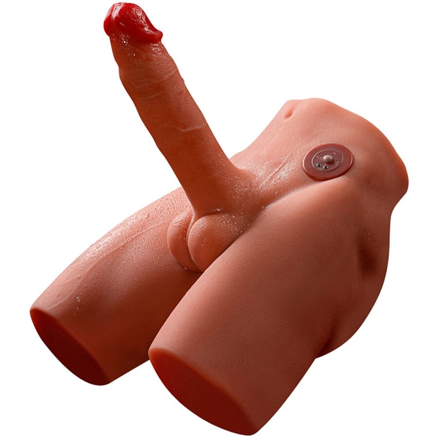 XISE - JASON REALISTISCHER DILDO-MASTURBATOR MIT STOSS- UND VIBRATIONSMÖGLICHKEITEN, 17 CM – Bild 5