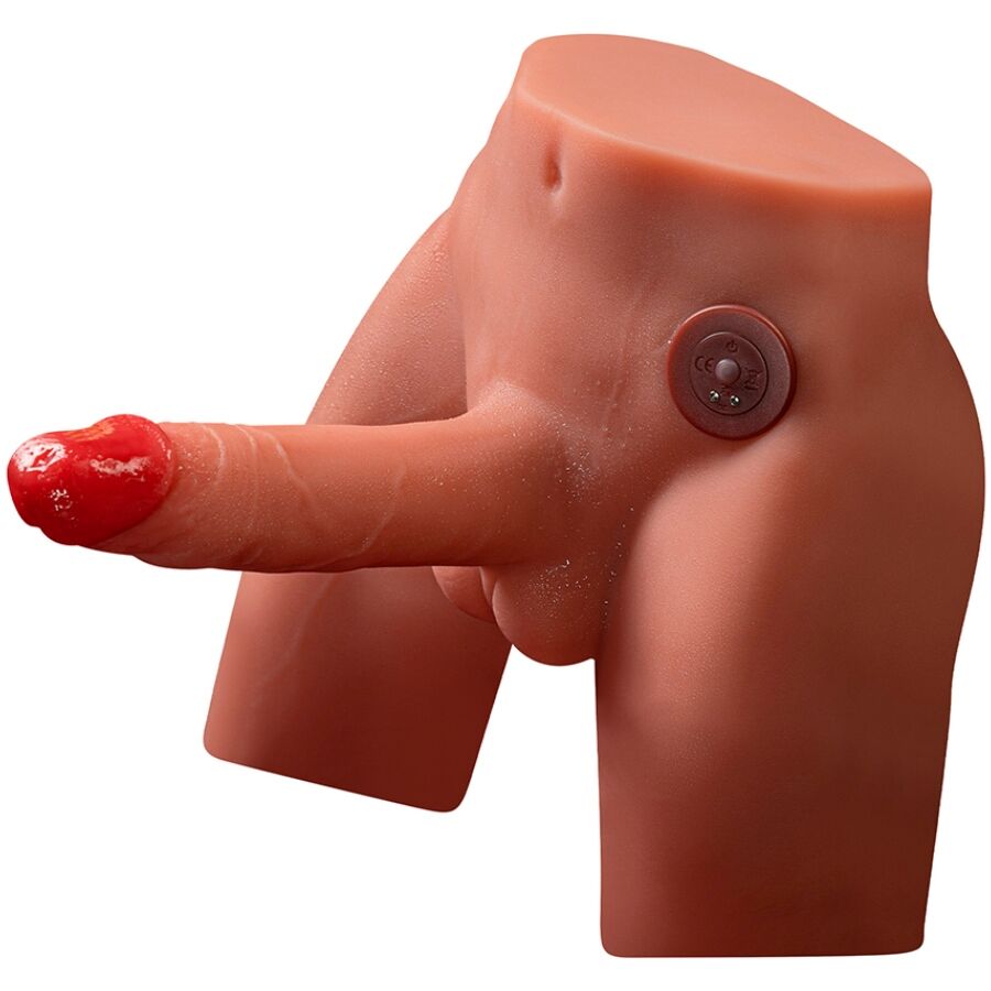 XISE - JASON REALISTISCHER DILDO-MASTURBATOR MIT STOSS- UND VIBRATIONSMÖGLICHKEITEN, 17 CM – Bild 8