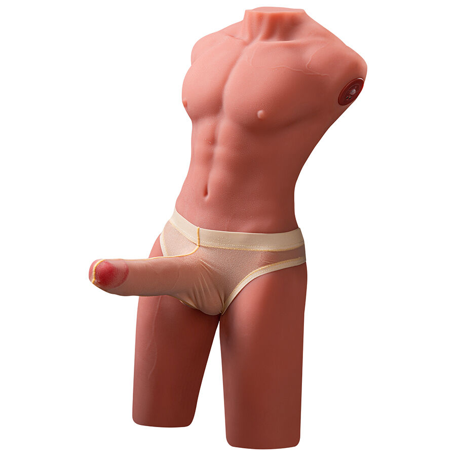 XISE – JASON HALBKÖRPER REALISTISCHER MÄNNLICHER TORSO MIT STOSS- UND VIBRATIONSMÖGLICHKEITEN 55 CM – Bild 6