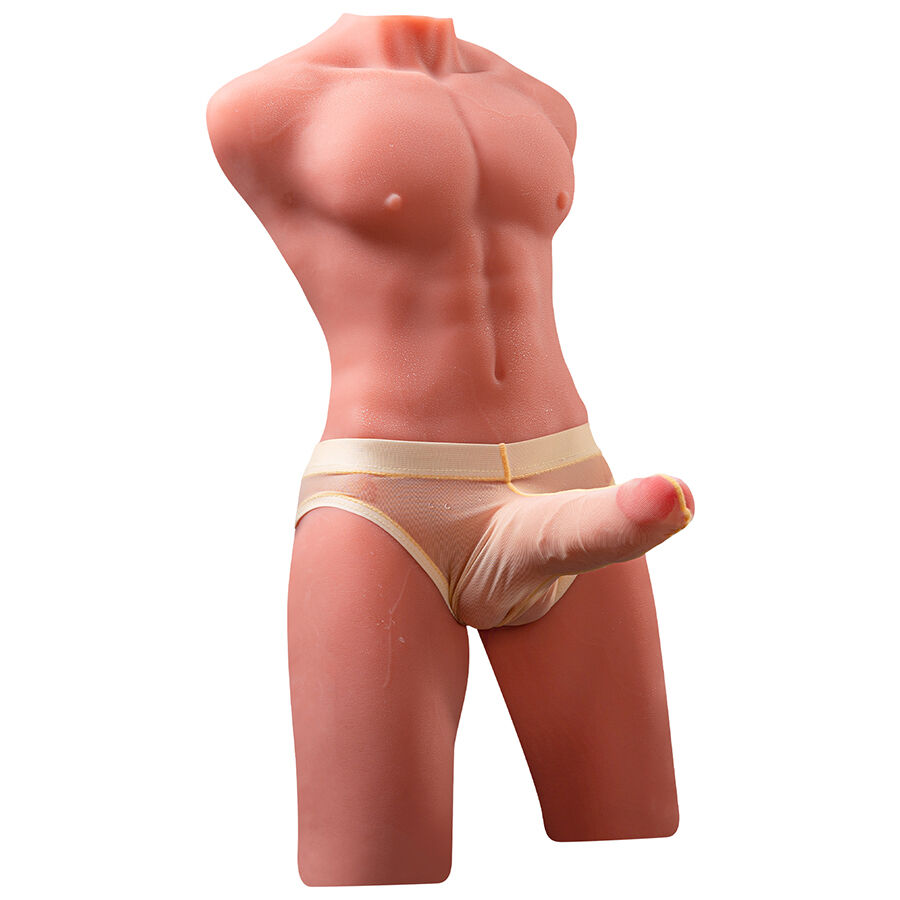 XISE – JASON HALBKÖRPER REALISTISCHER MÄNNLICHER TORSO MIT STOSS- UND VIBRATIONSMÖGLICHKEITEN 55 CM – Bild 8