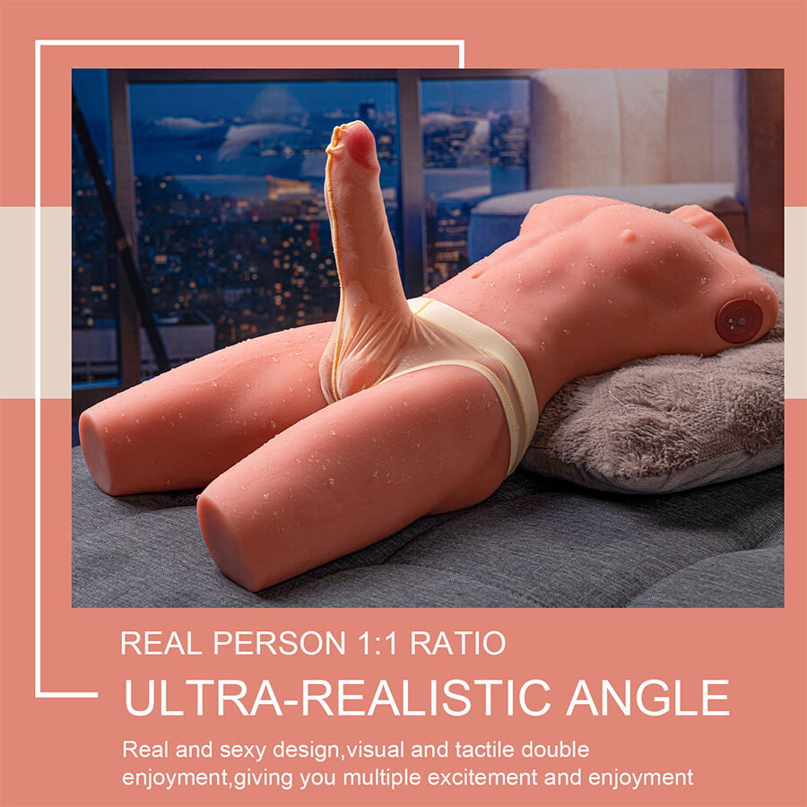 XISE – JASON HALBKÖRPER REALISTISCHER MÄNNLICHER TORSO MIT STOSS- UND VIBRATIONSMÖGLICHKEITEN 55 CM – Bild 14