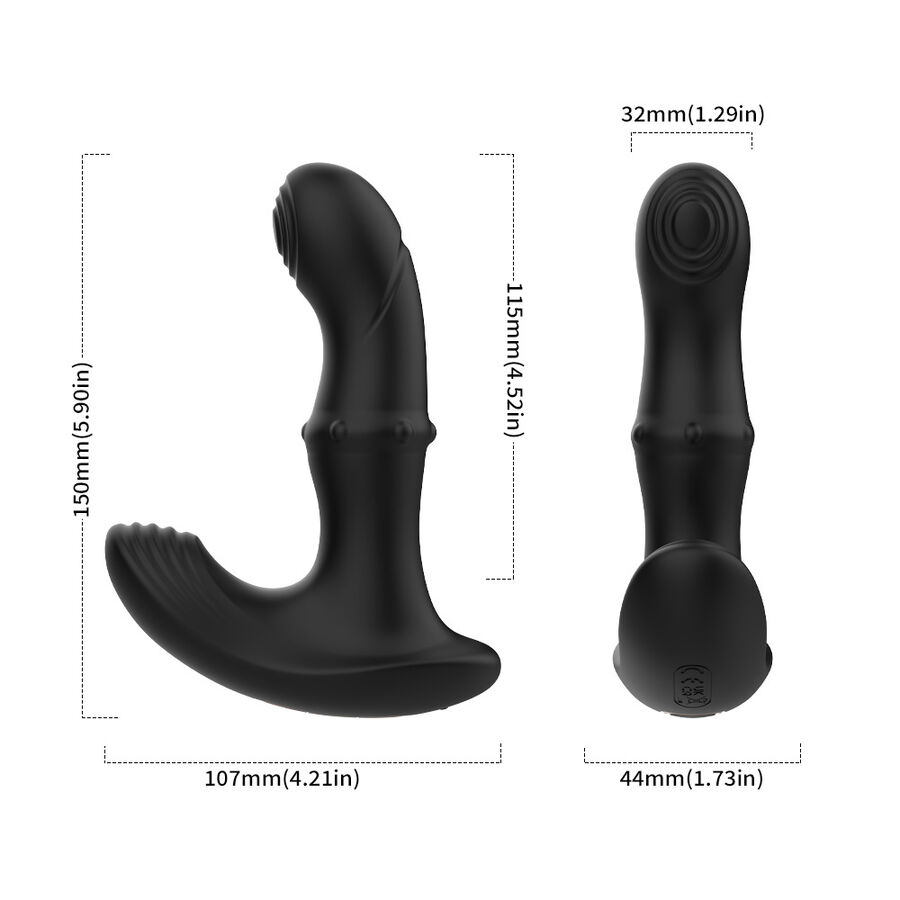 ARMONY - ANAL-PROSTATA-VIBRATOR MIT FERNBEDIENUNG SCHWARZ – Bild 5