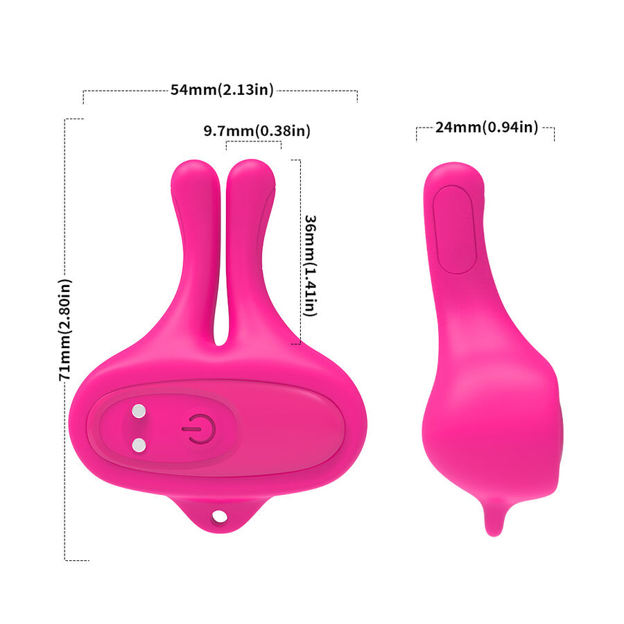 ARMONY - KANINCHENFORM VIBRATION MAGNETISCHE NIPPELKLEMMEN ROSA – Bild 6