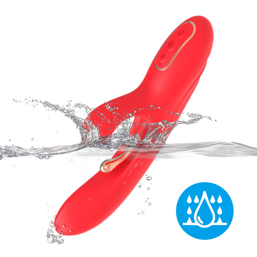 ARMONY - G-PUNKT- UND KLITORIS-STIMULATOR-VIBRATOR MIT OSZILLIERENDER ZUNGE ROT – Bild 7