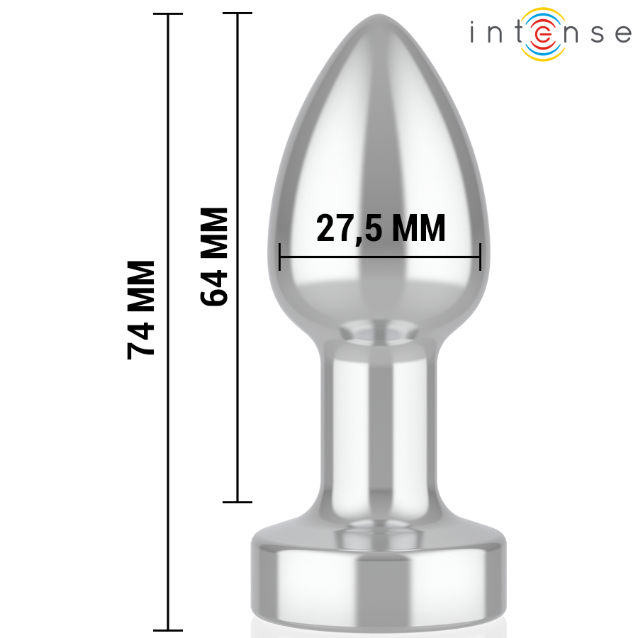INTENSE - ANAL PLUG 10 VIBRATIONEN METALL MIT FERNBEDIENUNG S – Bild 3