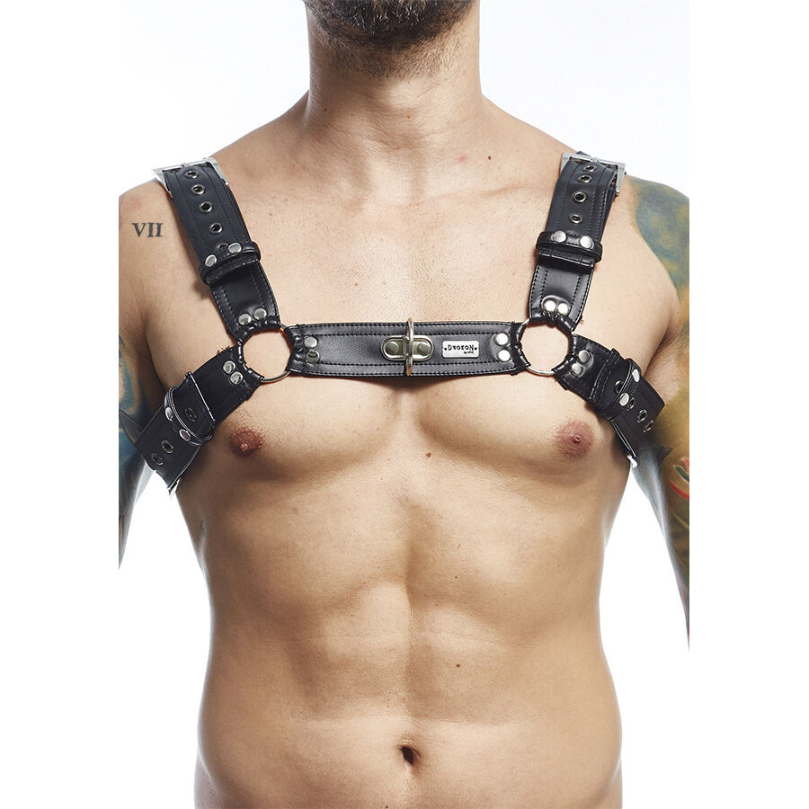 MOB - DNGEON SCHWARZER HARNESS-GÜRTEL, EINHEITSGRÖSSE