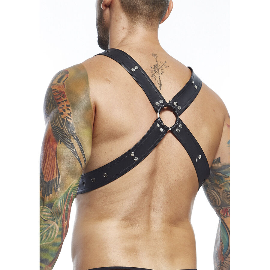 MOB - DNGEON SCHWARZER HARNESS-GÜRTEL, EINHEITSGRÖSSE X – Bild 3