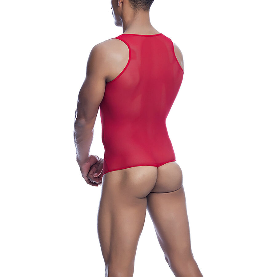 MOB – BODYSHEER TRANSPARTE ROJO TALLA S/M