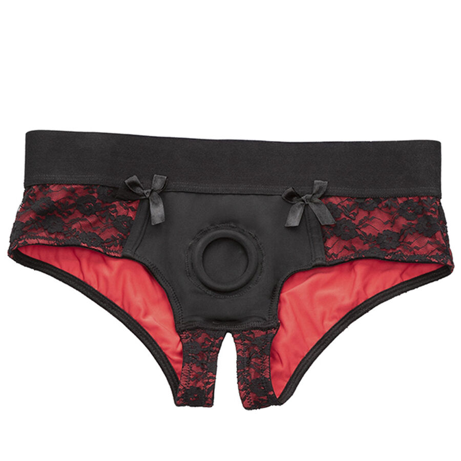 CALEXOTICS - SCANDAL SET DE BRAGUITAS SIN ENTREPIERNAS CON DIDLO TALLA S/M – Bild 4