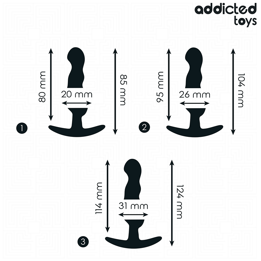 ADDICTED TOYS - 3ER-SET ANALPLUG MODELL 1 – Bild 3