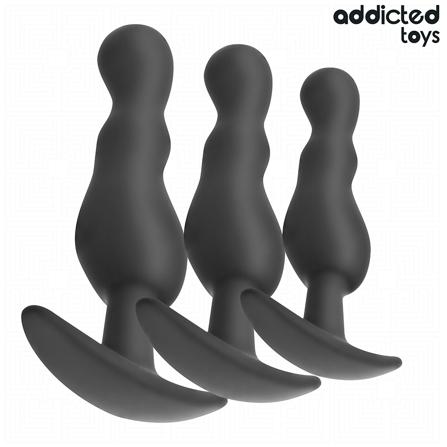 ADDICTED TOYS - 3ER-SET ANALPLUG MODELL 1