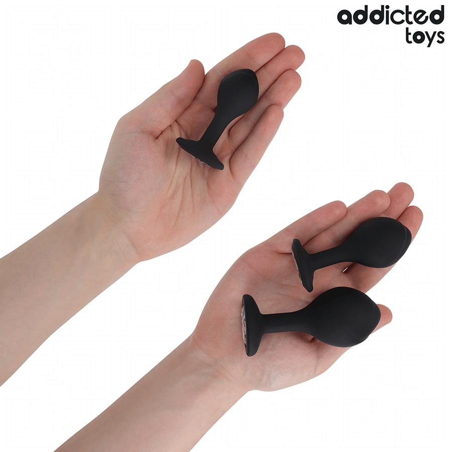 ADDICTED TOYS - 3ER-SET ANALPLUG MIT JUWEL – Bild 6